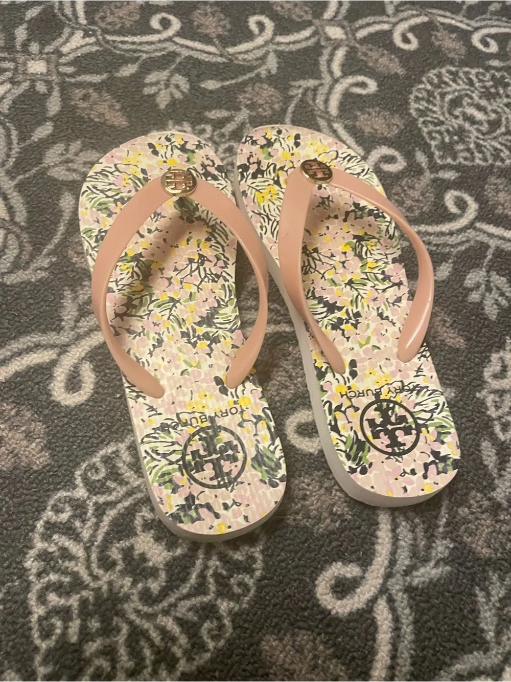 Tory Burch Flip Flop Thong Flat Sandals PVC, size 7